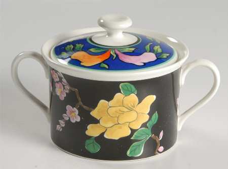 Ikebana Sugar Bowl & Lid