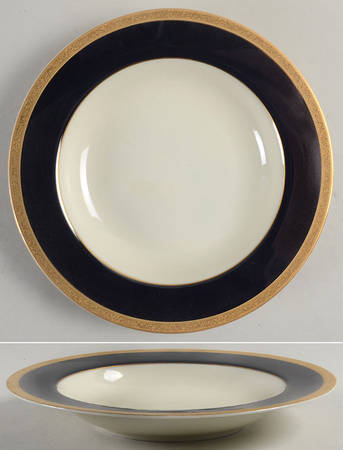 Imperial Blue Rim Soup Bowl
