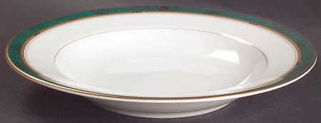 Imperial Emerald Rim Soup Bowl