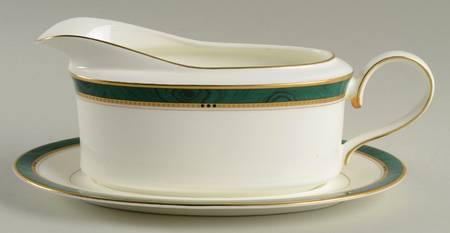 Imperial Emerald Gravy Boat & Underplate