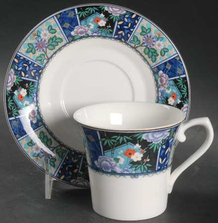 Imperial Garden Flat Cup & Saucer Set
