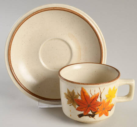 Imperial Maple Flat Cup & Saucer Set