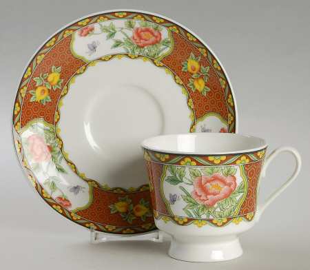 Imperial Palace Footed Cup & Saucer Set