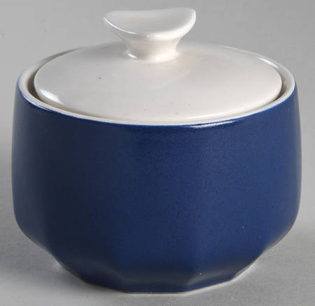 Indigo Blue Sugar Bowl & Lid