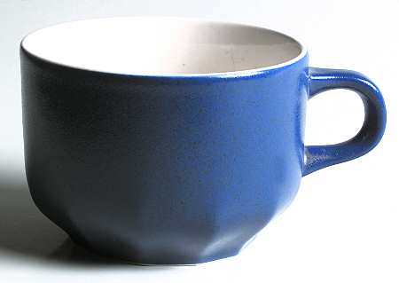 Indigo Blue Flat Cup