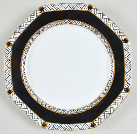Interlude Black Salad Plate