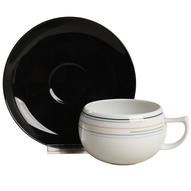 Interview Flat Cup & Saucer Set