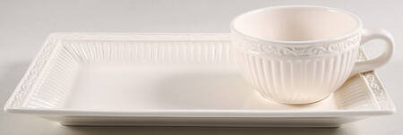 Italian Countryside (Stoneware) Snack Plate & Cup Set