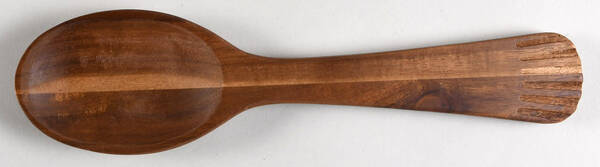 Italian Countryside (Stoneware) Solid Wood Salad Serving Spoon