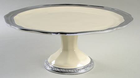 Italian Countryside (Stoneware) 12" Diameter Pedestal Cake Stand