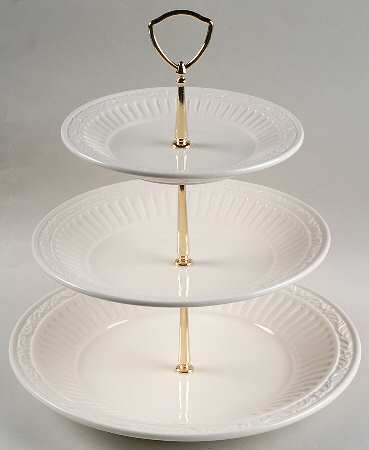 Italian Countryside (Stoneware) 3-Tiered Serving Tray (DP, SP, BB)