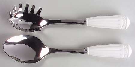 Italian Countryside (Stoneware) Pasta Serving Set (Fork and Spoon)
