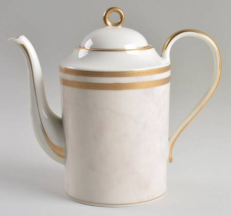 Ivory Florentine Coffee Pot & Lid