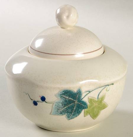 Ivy Path Sugar Bowl & Lid