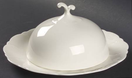 Ivory Tower Round Covered Butter