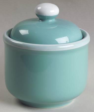 Jade Chiffon Sugar Bowl & Lid