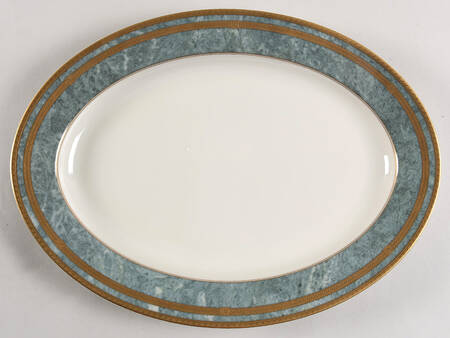 Jade Florentine 14" Oval Serving Platter