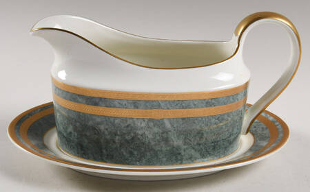 Jade Florentine Gravy Boat & Underplate