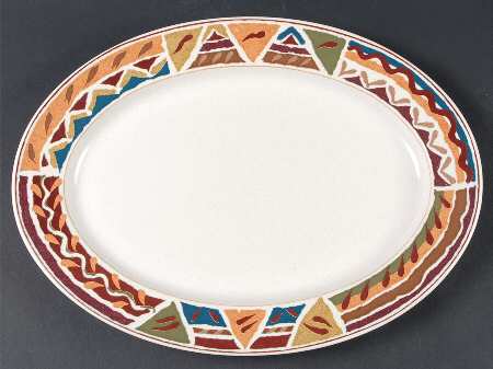 Jamboree 15" Oval Serving Platter