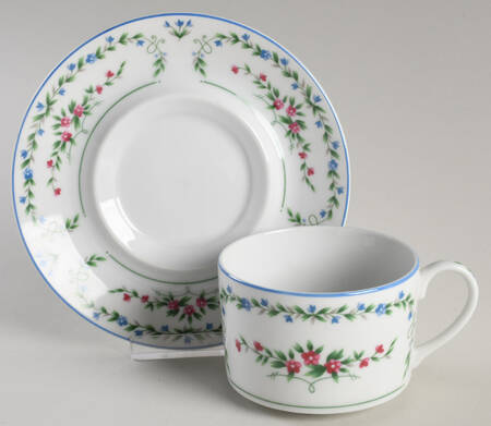 Jardin Flat Cup & Saucer Set