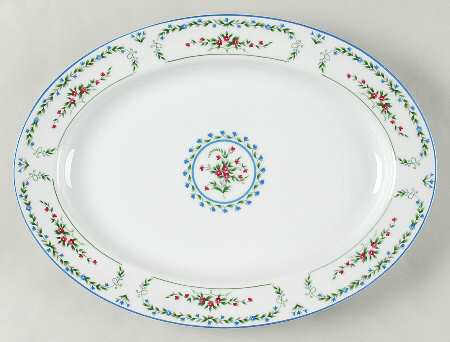 Jardin 14" Oval Serving Platter by Mikasa