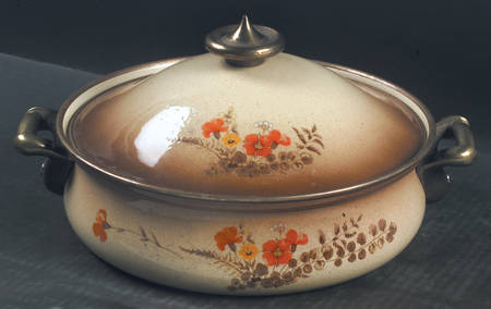 Jardiniere 5 Quart Metal Covered Casserole