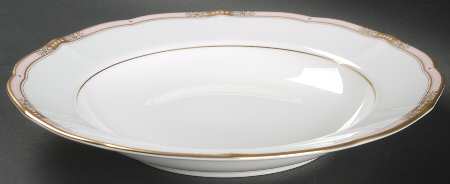 Jeweltone Peach Large Rim Soup Bowl