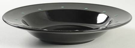 Jet Stone Green Large Rim Soup Bowl