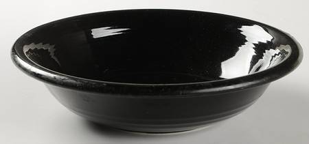 Jet Black 9" Round Vegetable Bowl