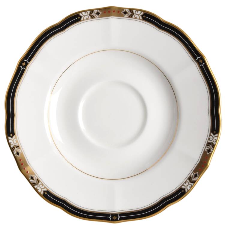Jeweltone Black Saucer