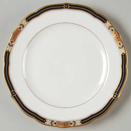 Jeweltone Black Bread & Butter Plate