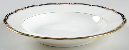 Jeweltone Black Large Rim Soup Bowl