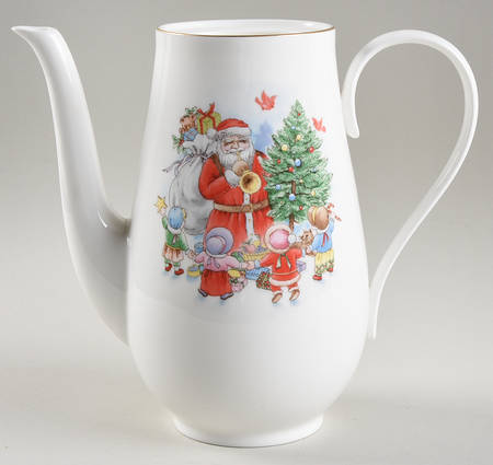 Jolly St. Nick Coffee Pot No Lid