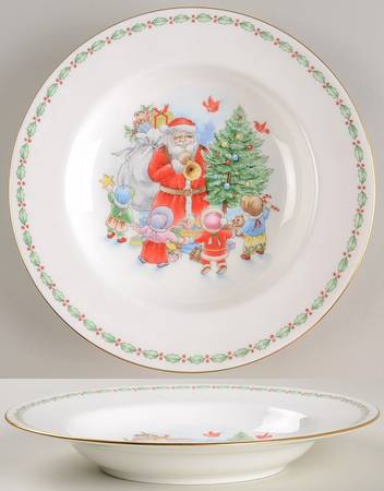 Jolly St. Nick Rim Soup Bowl