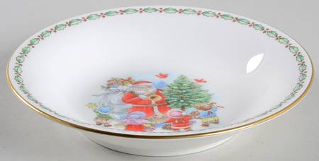 Jolly St. Nick Fruit/Dessert (Sauce) Bowl
