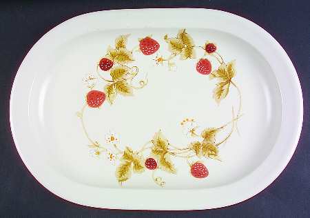 Just Berries 15" Oval Serving Platter