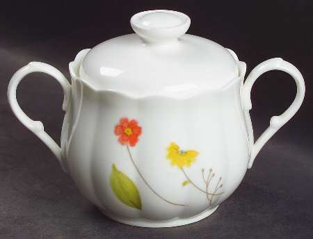 Just Flowers Mini Sugar Bowl & Lid