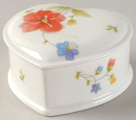 Just Flowers Heart Shape Box & Lid