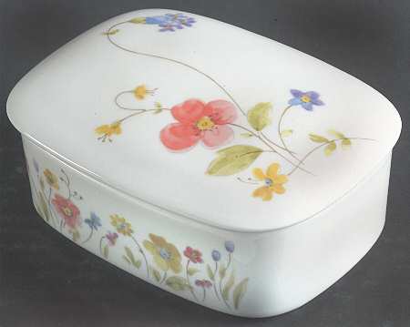 Just Flowers Oblong Box & Lid