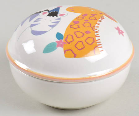 Jungle Friends 3" Round Box & Lid
