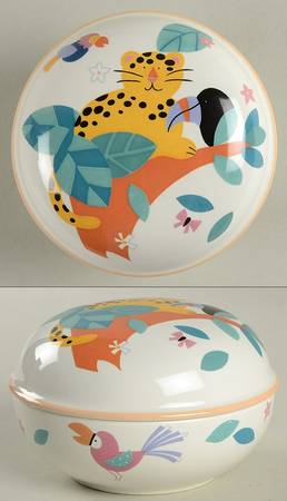 Jungle Friends 4" Round Box & Lid