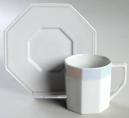 Kaleidoscope Flat Cup & Saucer Set