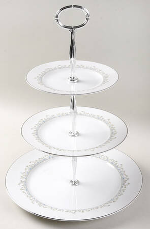 Kelton 13 7/8"-14 1/4" 3-Tiered Serving Tray(DP,SP,BB) HC