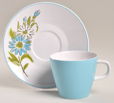 Kerry Blue Flat Cup & Saucer Set