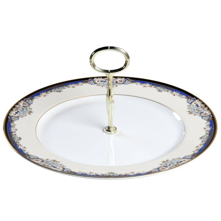 Kingsley Round Serving Plate with Handle (CH) HC