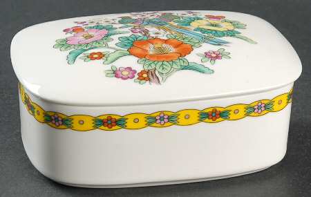 Kutani Bird Rectangular Box with Lid by Mikasa