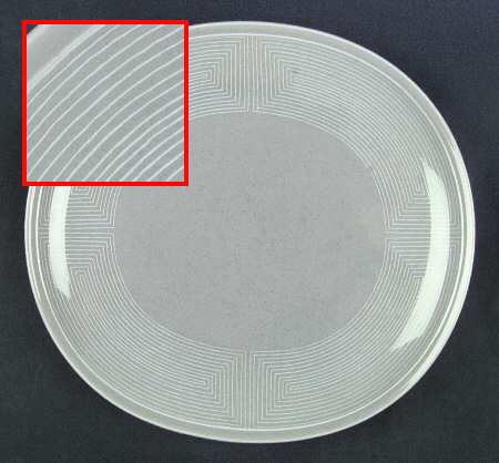 Labyrinth Taupe Dinner Plate