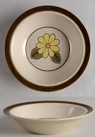 Lazy Daisies Rim Soup Bowl