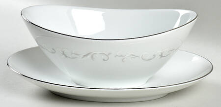 Ladue Gravy Boat with Attached Underplate