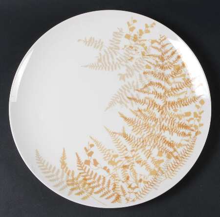 Lacy Fern Brown 12" Chop Plate (Round Platter)